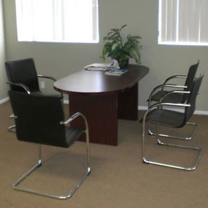 6ft - 12ft Best Value Conference Table with Chairs Set