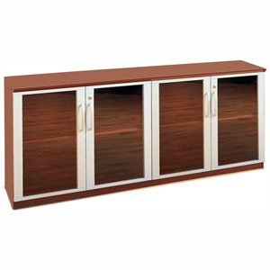 Office Cabinet on Credenza Cabinet With Glass Doors  Modern Office Cabinet