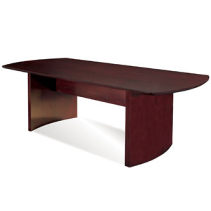 8ft - 10ft Modern Conference Table, Mahogany Wood