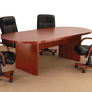 6 ft - 12 ft Conference Room Table, Cherry or Mahogany Wood