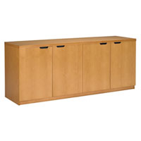 Office Credenza, 4 Door Office Cabinet
