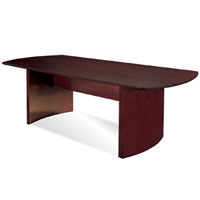 8ft - 10ft Modern Conference Table, Mahogany Wood