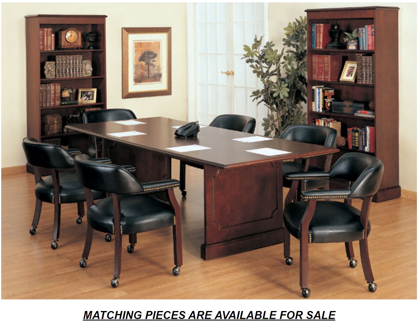 Traditional Conference Table, 8ft Lawyer's Conference Table